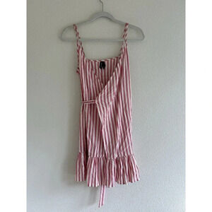 Huffer Farrow Resort Wrap Dres New Zealand Red White Stripe 6